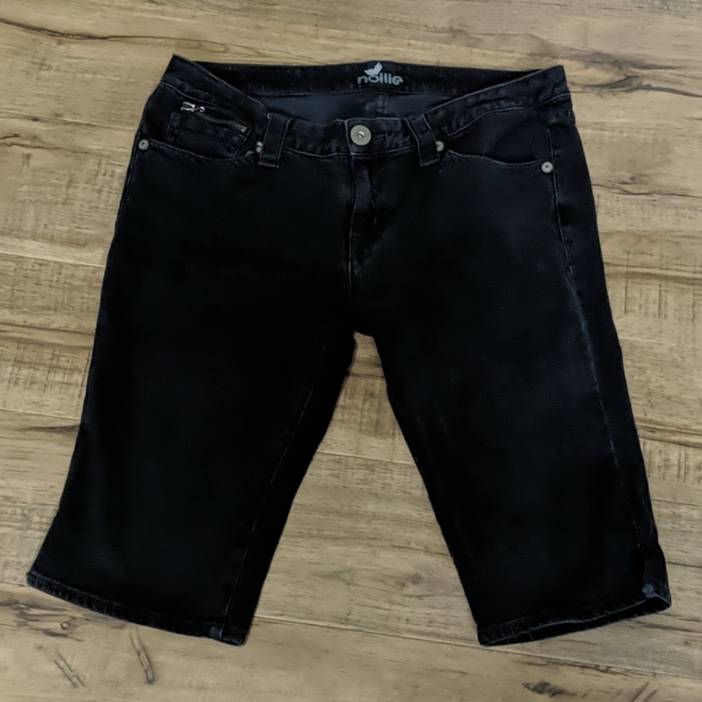 Nollie black capris 9 L skater punk pacsun